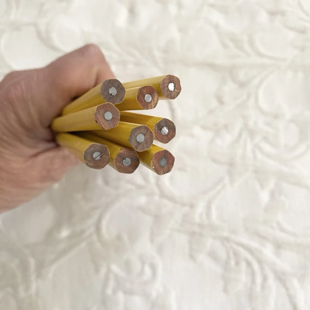 Lot of 9 Ticonderoga Dixon #2 Pencils HB‎ Yellow New No Box